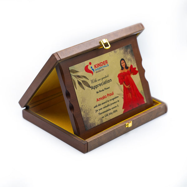 Artistic Wooden Rectangular
 Memento