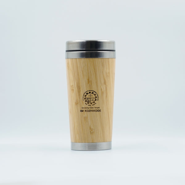 Eco-Friendly Natural Bamboo Mug with Stainless Steel  Interior & Customizable Design