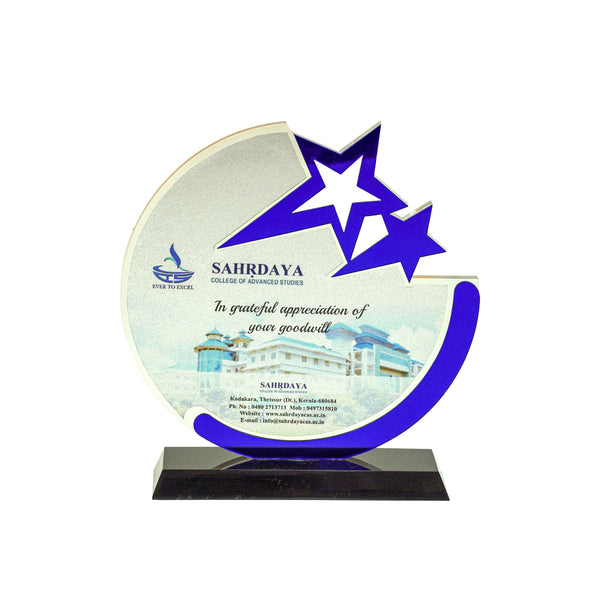 Stellar Wooden & Glass Memento