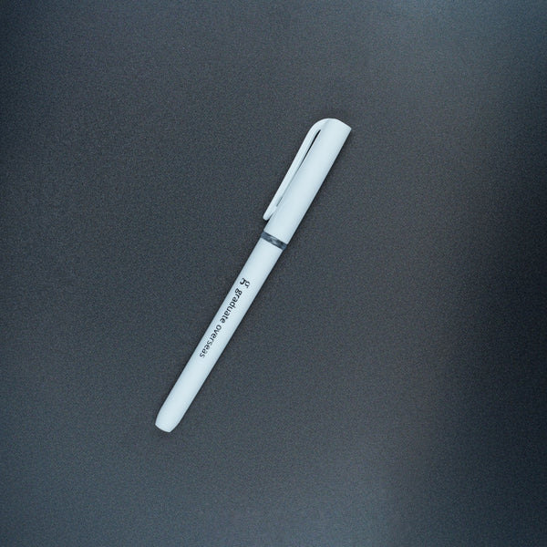 Classic White Plastic Pen – A Sleek & Affordable  Writing Essential - White - 10 Numbers