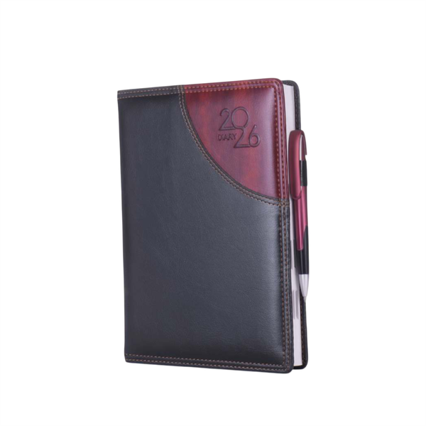 Ebony Maroon 2026 Executive Diary