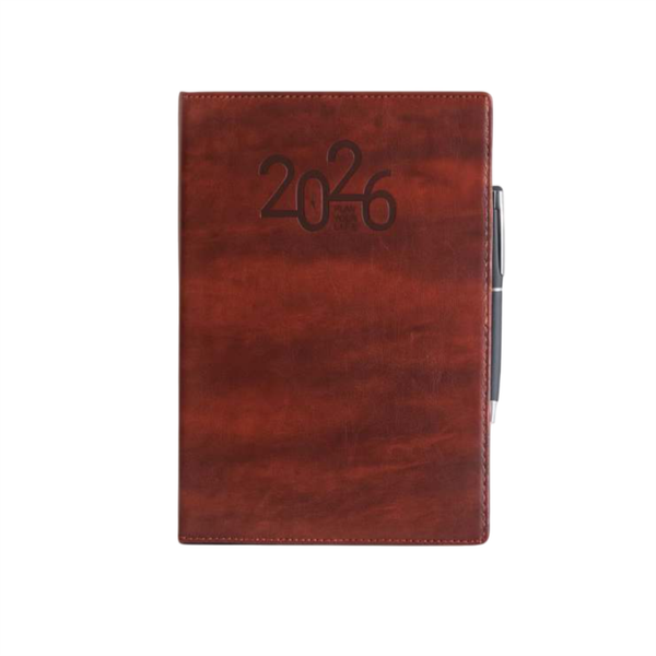 Vintage Brown 2026 Leather Diary
