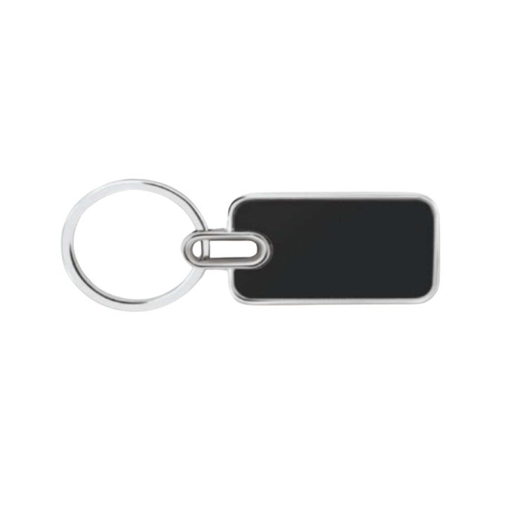 Metal Key Chain-Black Rectangle – Petra Creations