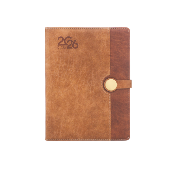 Classic Amber 2026 Leather Diary