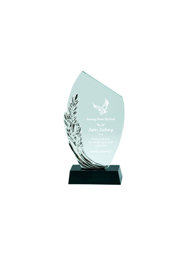 Crystal Glow Trophy Silver