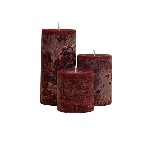 Rustic Pillar Candle