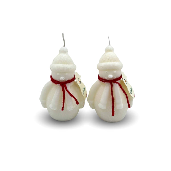 Snowman Candle