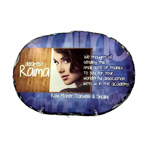 CustomStone Oval Plaque