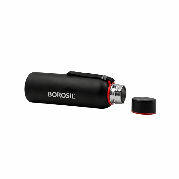 Borosil Trek 700 ml - Black – Petra Creations